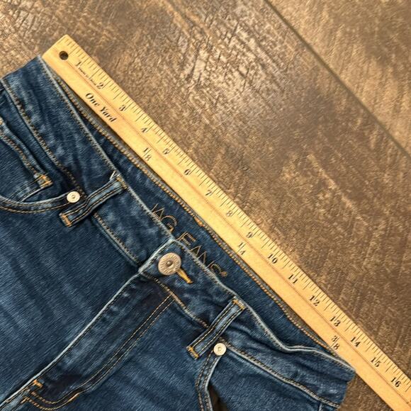 JAG Jeans High Rise Bootcut Cropped Straight Raw Hem Size 10 - Picture 6 of 8